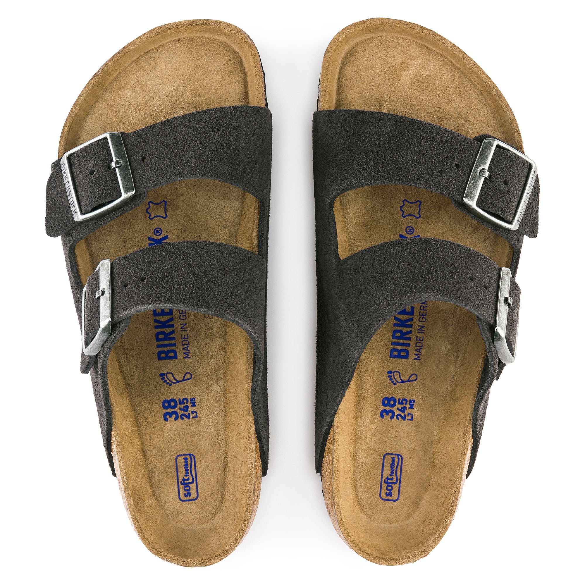 Birkenstock Arizona Soft Footbed Suede Leather Unisex (REGULARE/WIDE WIDTH) 9