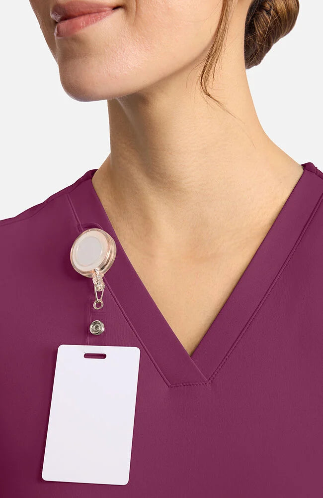 Cherokee 2-Pocket V-Neck Scrub Top Women's 23