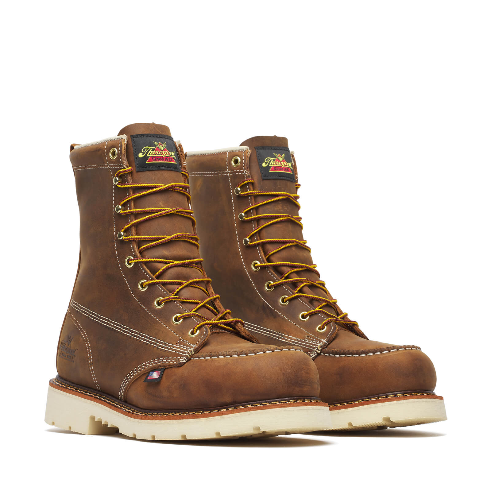 Thorogood American Heritage 8" Trail Safety Toe Moc Toe Maxwear 90 Men's 1
