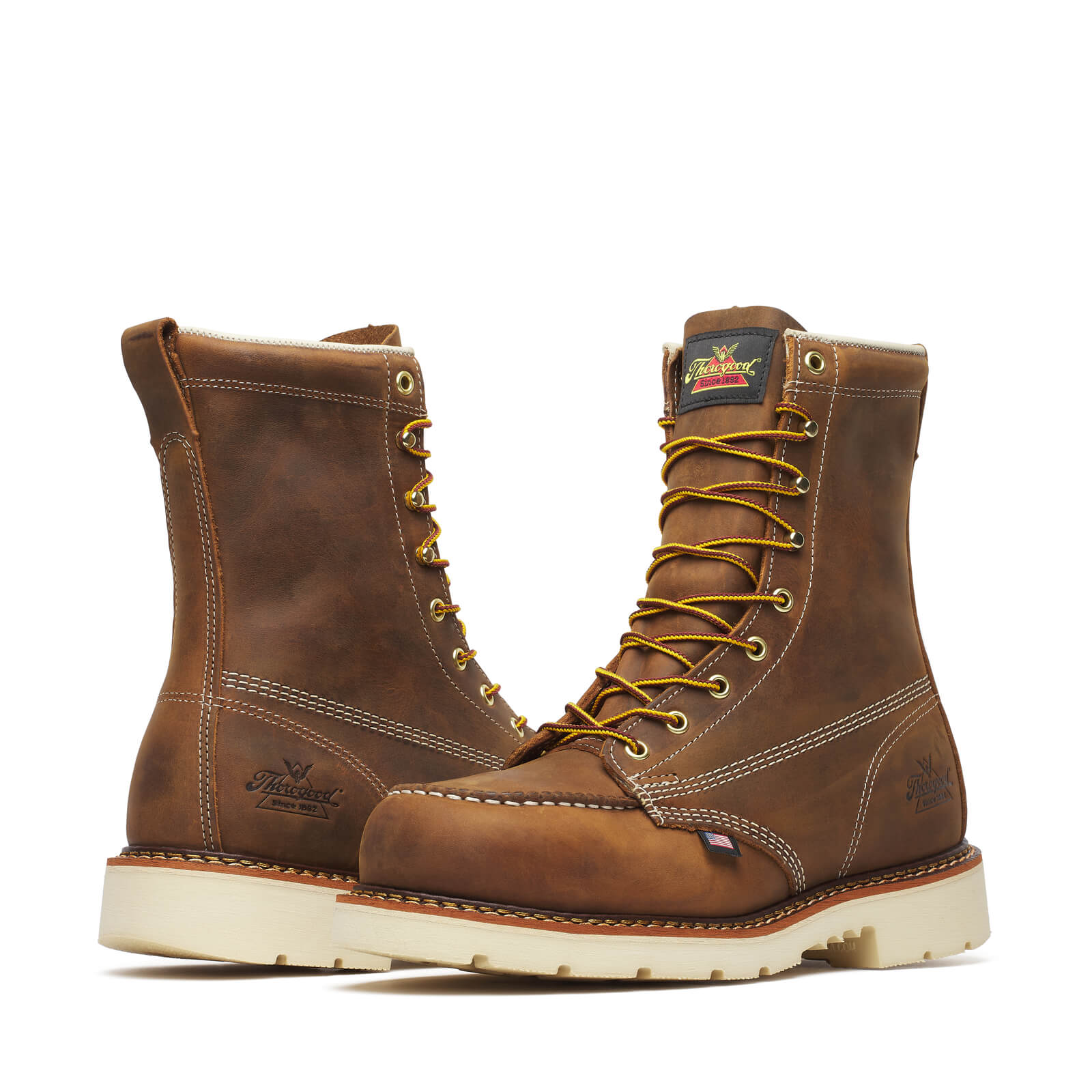Thorogood American Heritage 8" Trail Safety Toe Moc Toe Maxwear 90 Men's 6