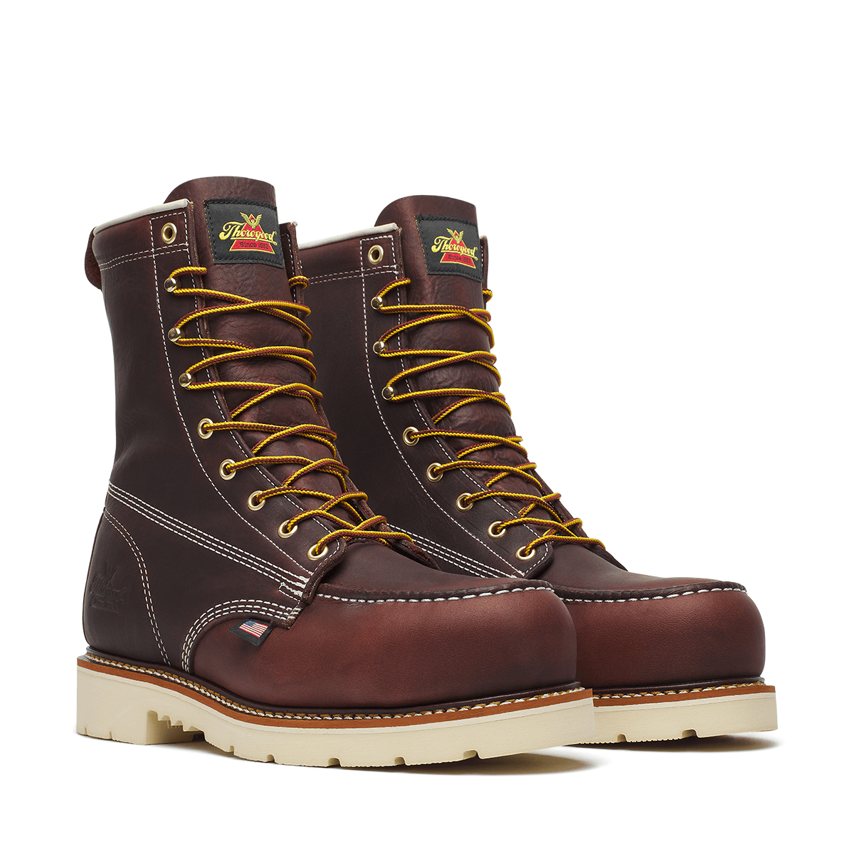 Thorogood American Legacy 8" Black Walnut Nano Moc Toe Maxwear 90 Men's  1