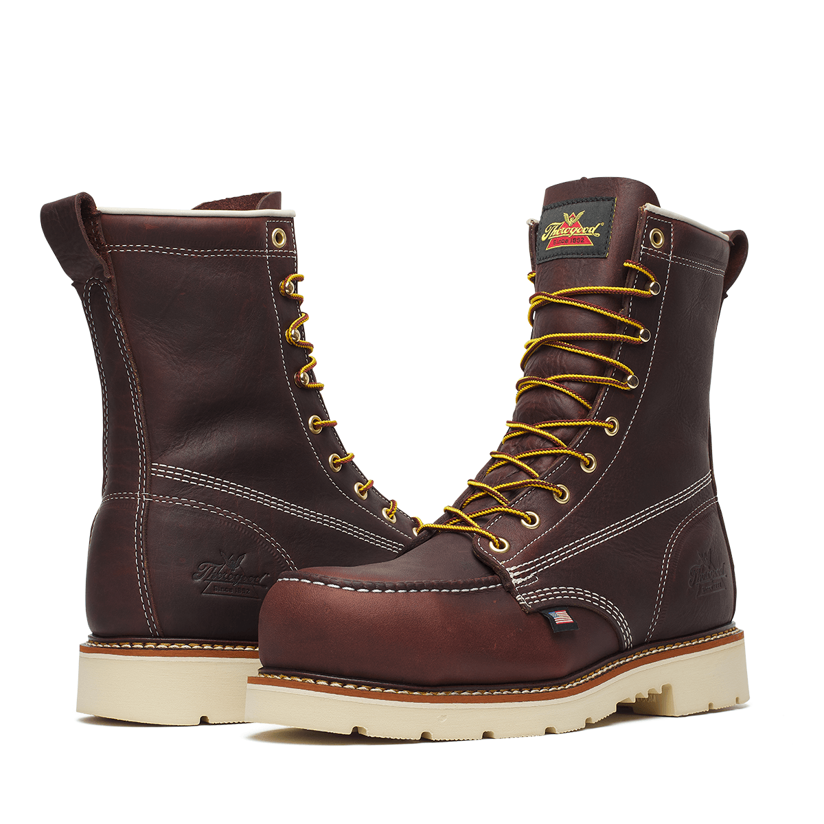 Thorogood American Legacy 8" Black Walnut Nano Moc Toe Maxwear 90 Men's  6