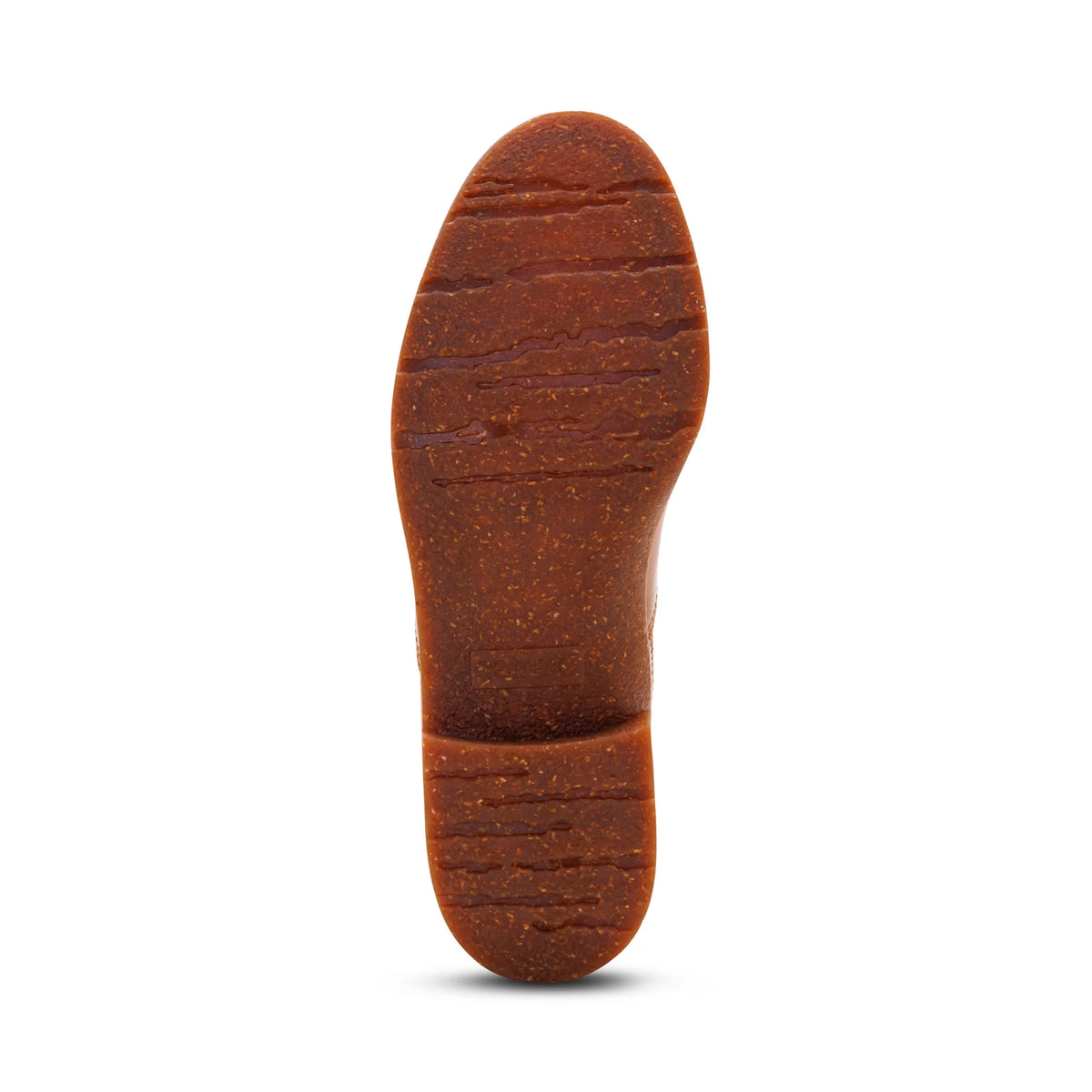 Brown shoe sole on a white background