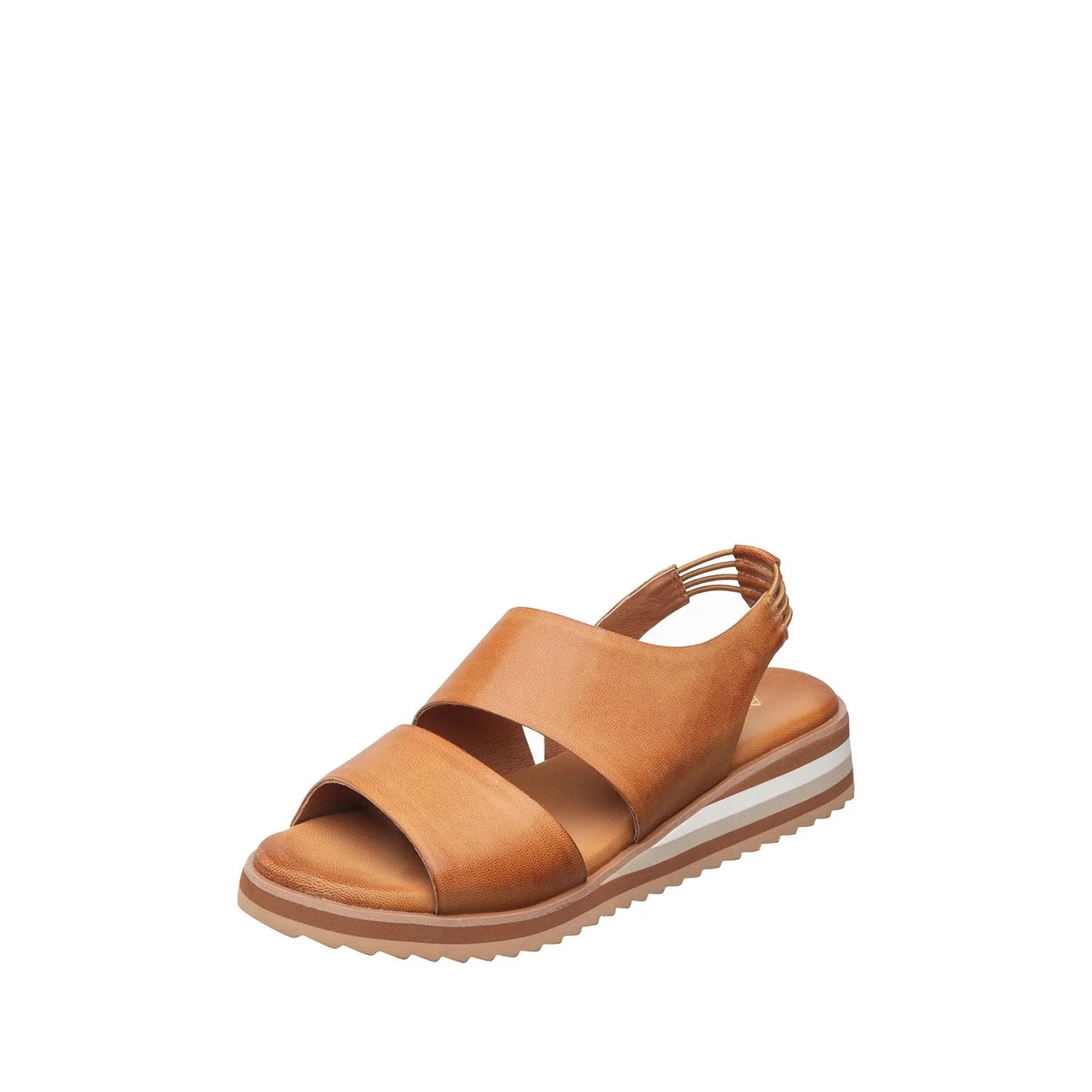 Brown sandal on a white background