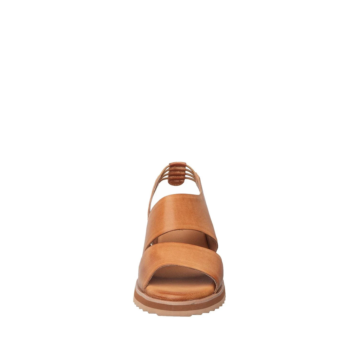 Brown sandal on a white background