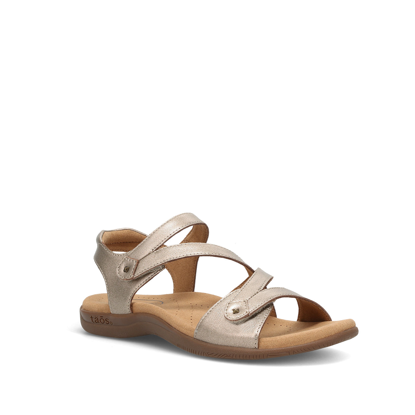 Beige sandal on a white background