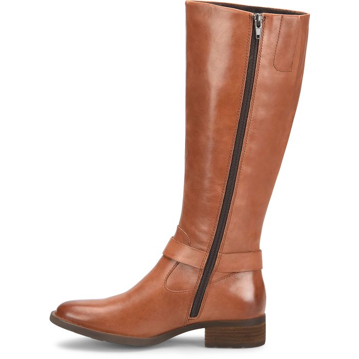 Born Ivory Mid Calf Leather Boots