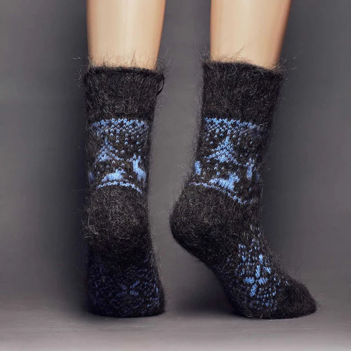 Siberia Spirit Non-Binding Goat Wool Crew Socks Unisex 2