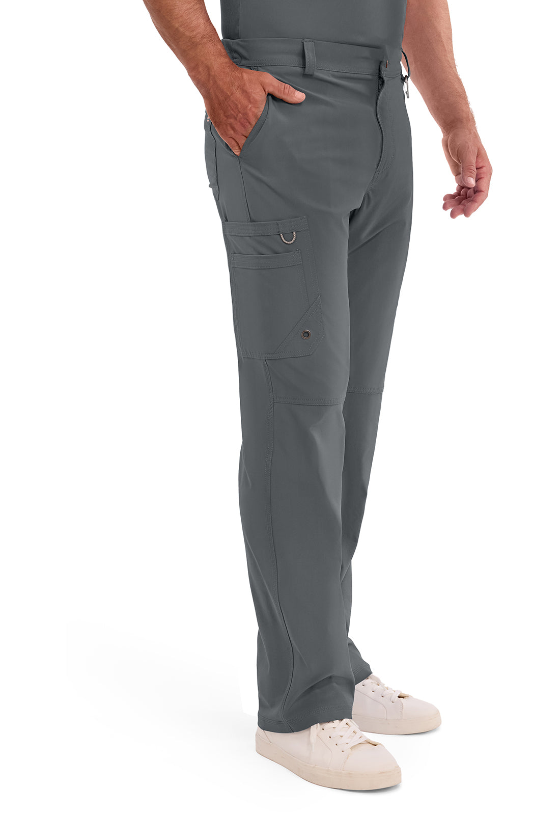Cherokee Zip Fly 6-Pocket Cargo Scrub Pant Men's 3