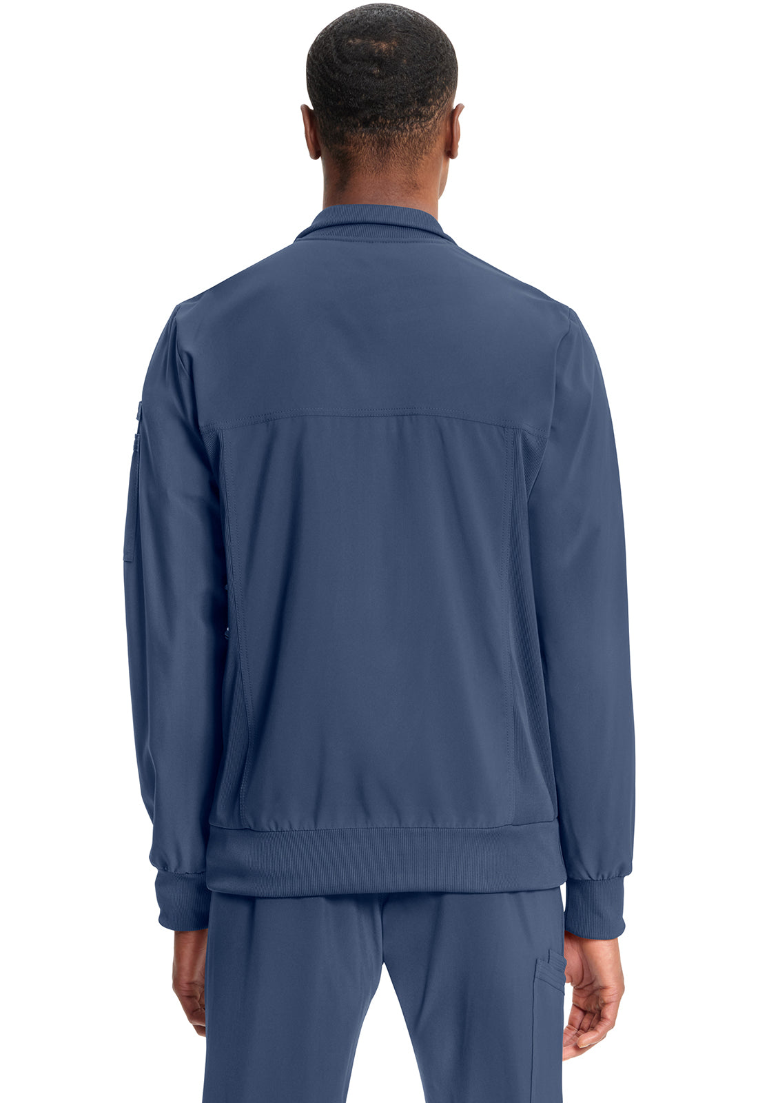 Cherokee Zip Front Rib Panel Scrub Jacket Men's 8