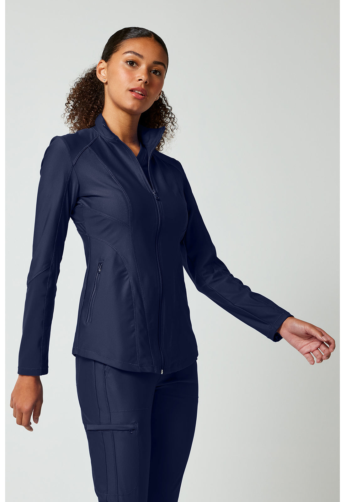 Cherokee Zip Front Scrub Jacket Women's 7