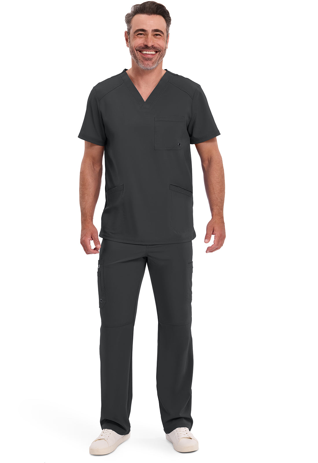 Cherokee Stretch V-Neck Scrub Top Men's  15