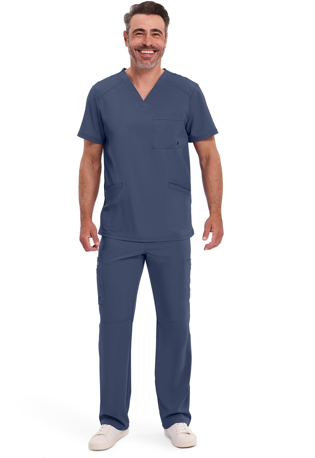 Cherokee Stretch V-Neck Scrub Top Men's  10