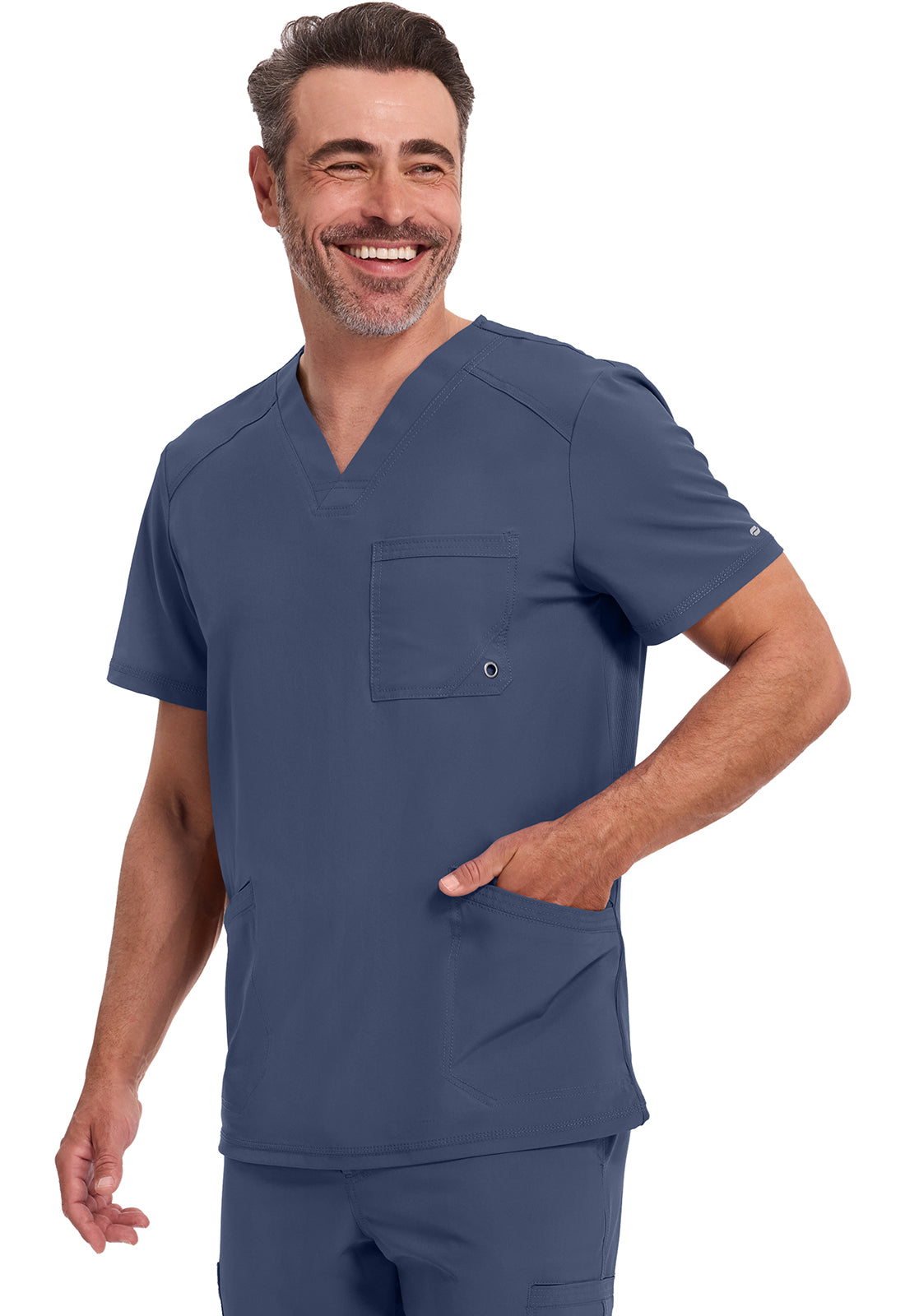 Cherokee Stretch V-Neck Scrub Top Men's  9