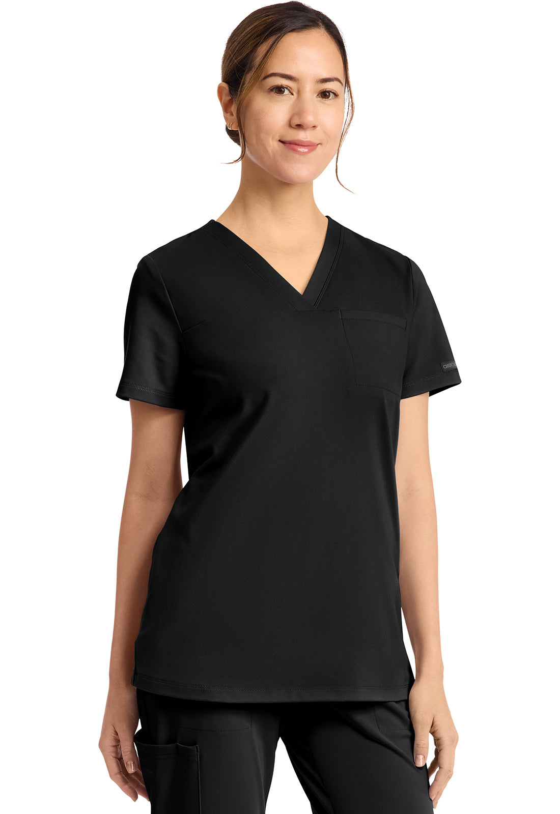 Cherokee Tuck-in V-Neck Scrub Top Women's 1