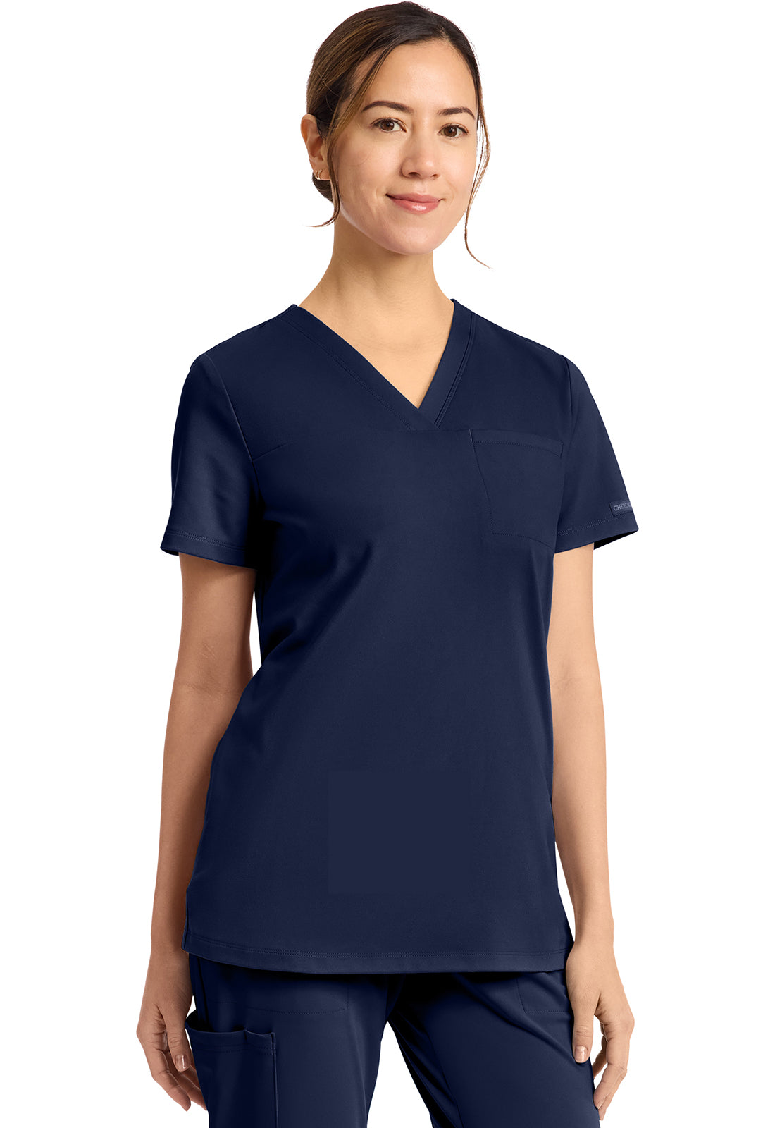 Cherokee Tuck-in V-Neck Scrub Top Women's 2
