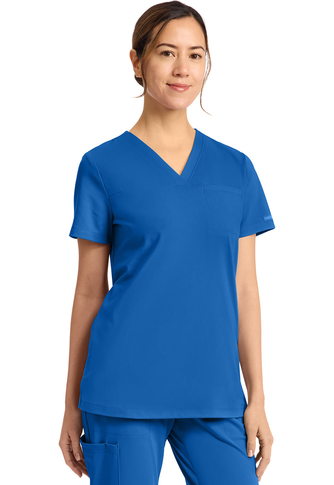 Cherokee Tuck-in V-Neck Scrub Top Women's 3