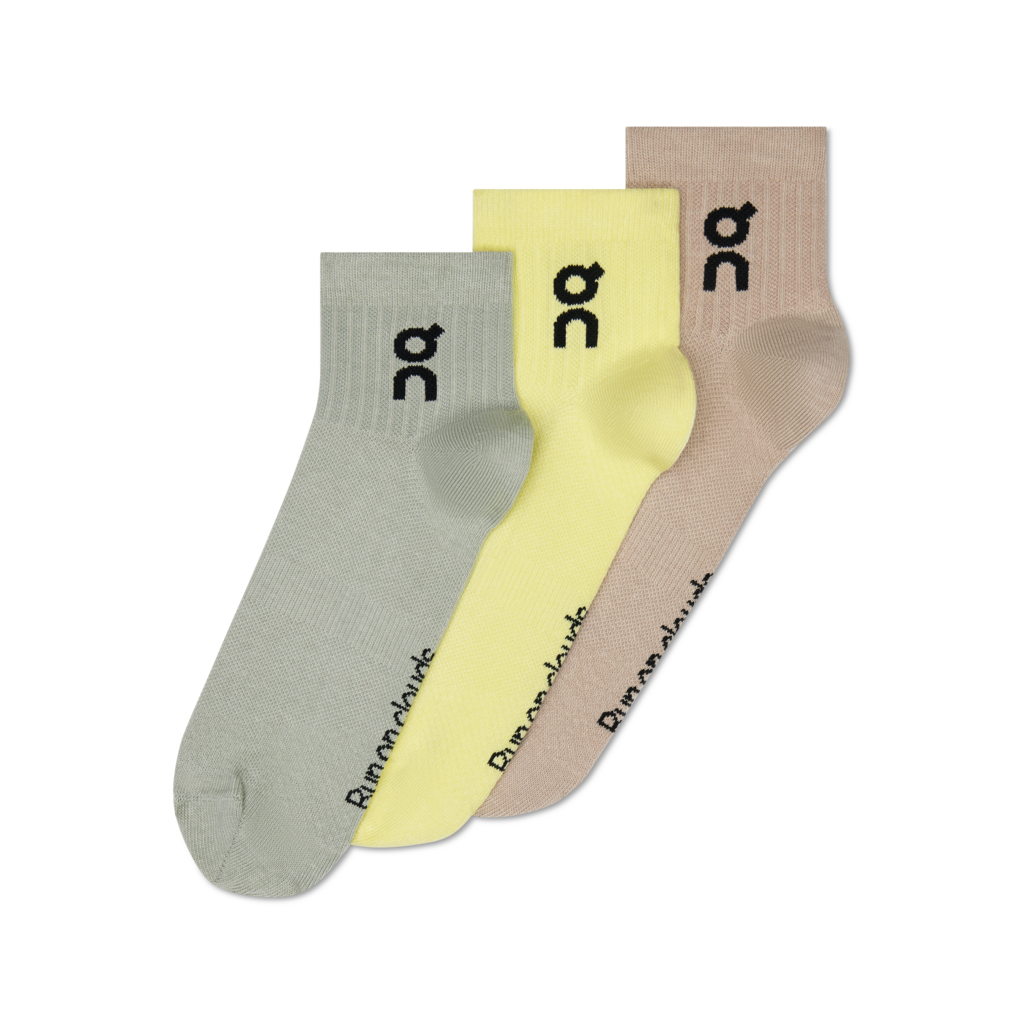On Logo Sock Mid 3P  3