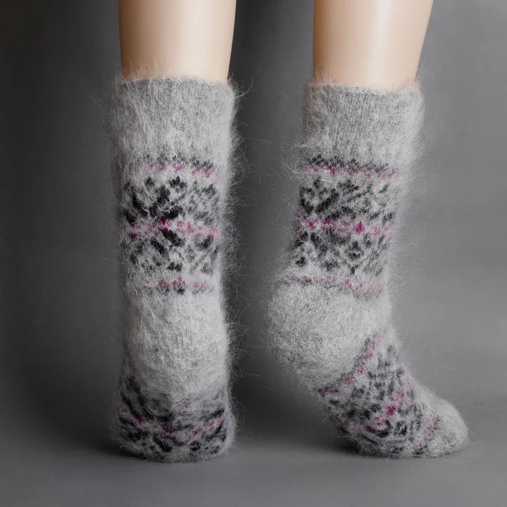 Siberia Spirit Non-Binding Goat Wool Crew Socks Unisex 27