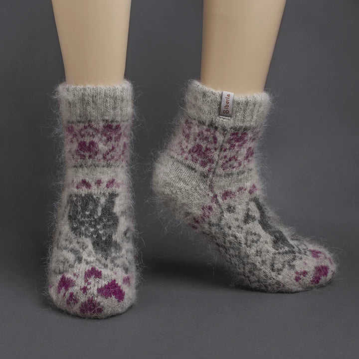Siberia Spirit Goat Wool Low-Cut Socks Unisex  17