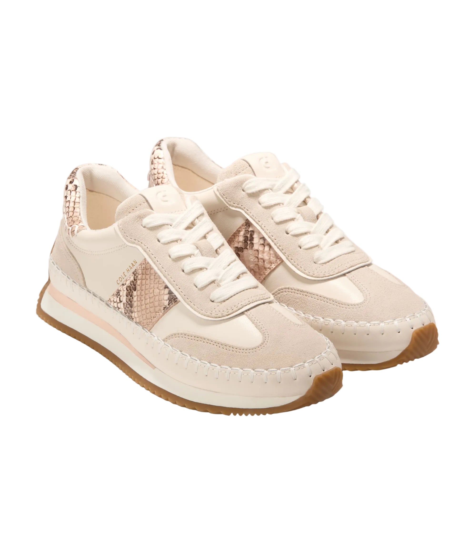ホワイト、ブラウン Cole Haan GrandPro Premier Sneakers Women's