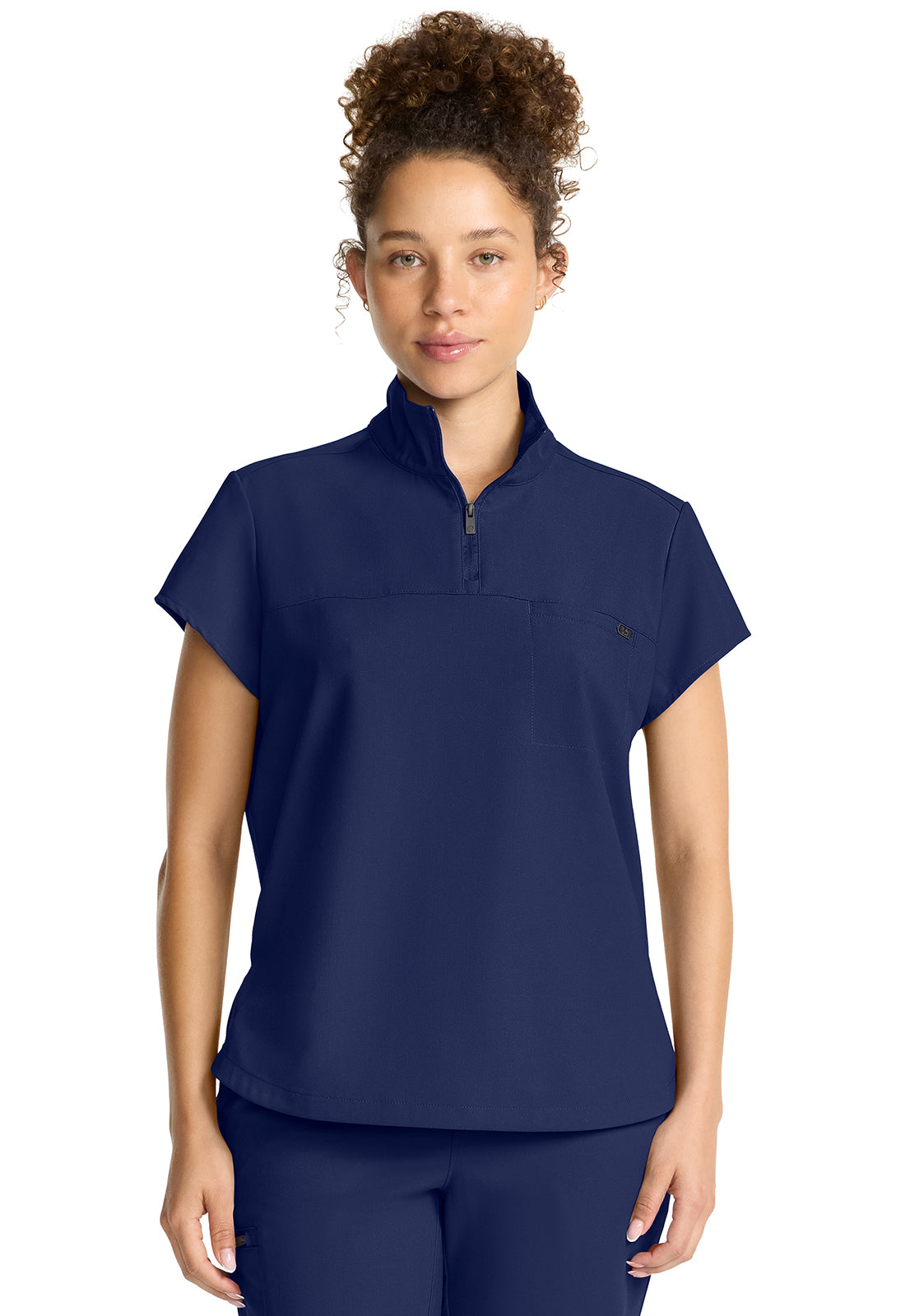 Healing Hands Bella Quarter Zip Scrub Top Women's