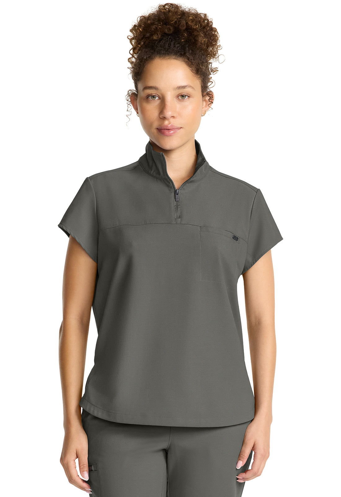Healing Hands Bella Quarter Zip Scrub Top Women's  1