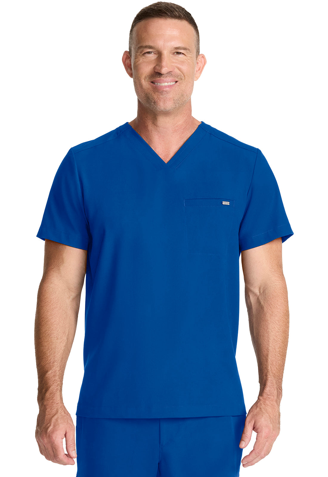 Healing Hands 1-Pocket V-Neck Scrub Top Men's  15