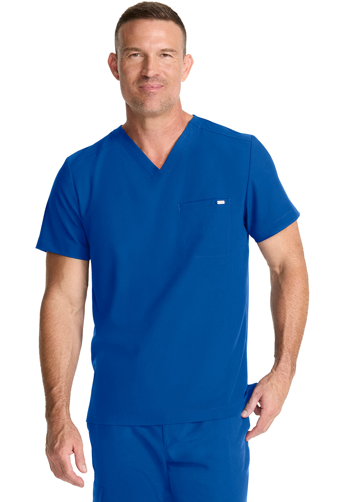 Healing Hands 1-Pocket V-Neck Scrub Top Men's  13
