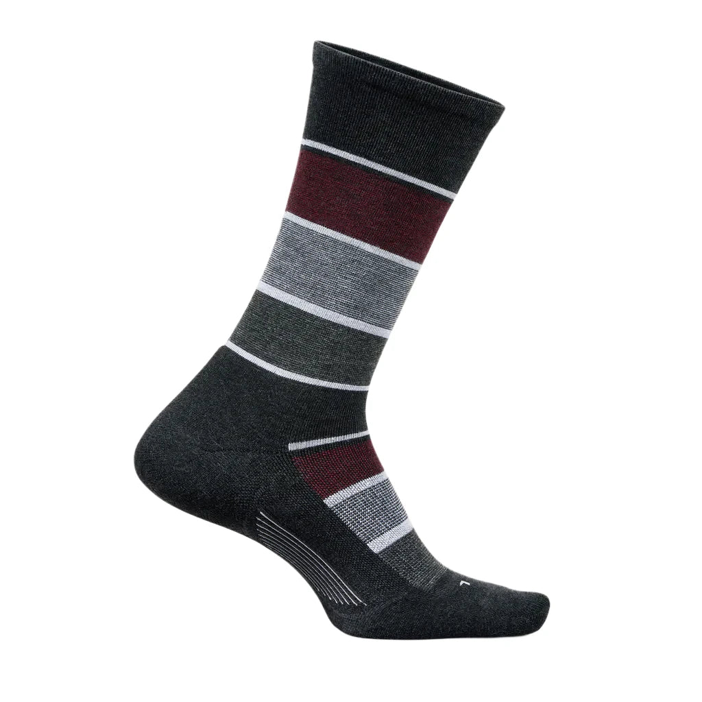 Feetures Everyday Max Cushion Relaxed Stripe Crew Men's