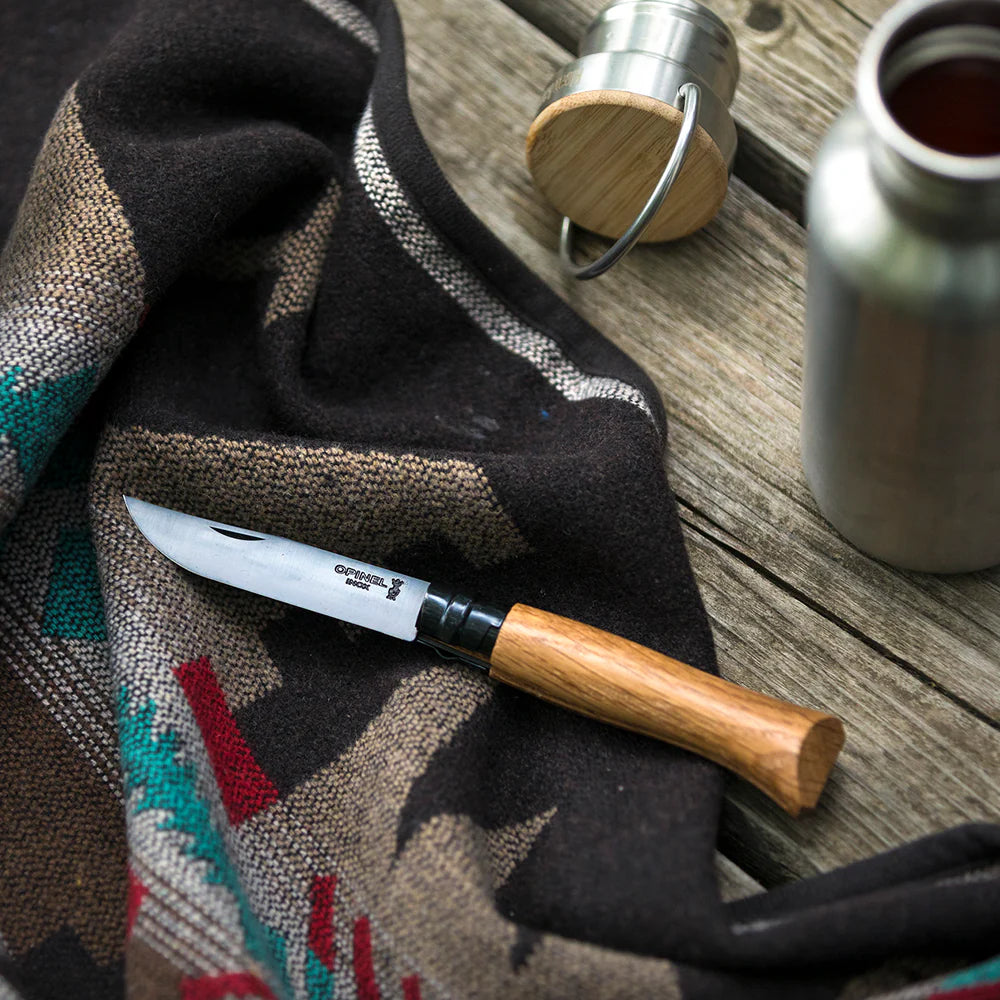 Opinel No.08 Black Oak Folding Knife  4