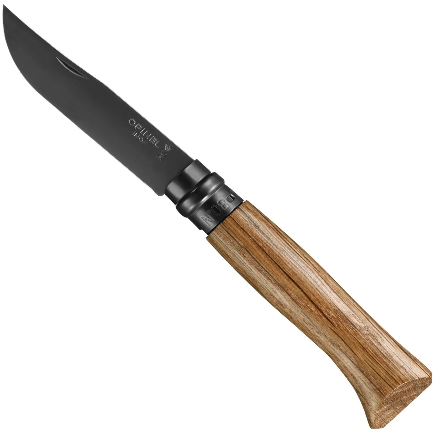 Opinel No.08 Black Oak Folding Knife  1