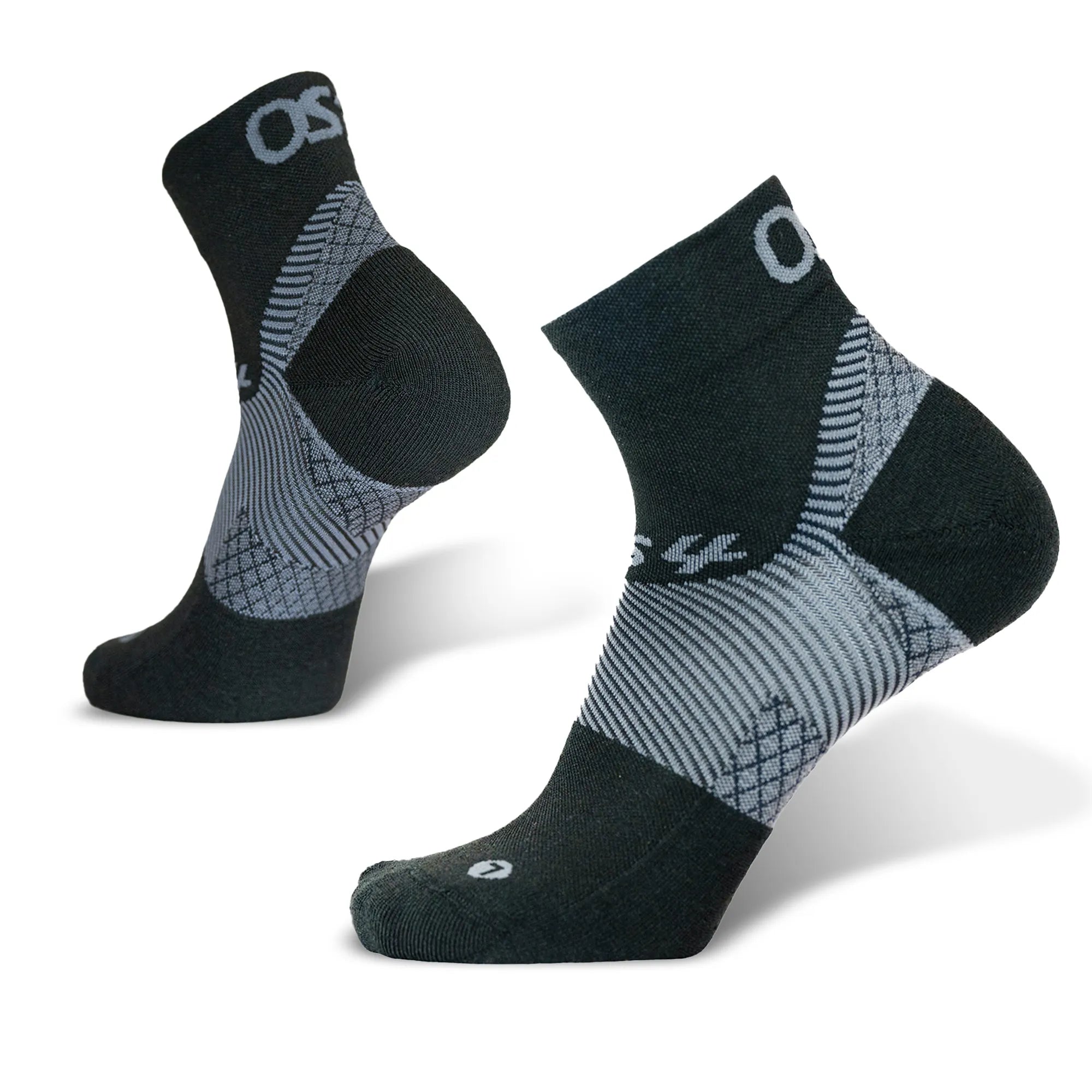 OS1st Plantar Fasciitis Socks 1/4 Crew Merino Wool