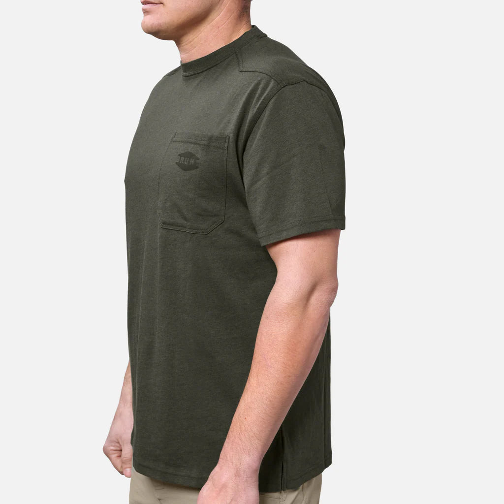 Brunt Short Sleeve Pocket T-Shirt High Quality Tee Men's  7