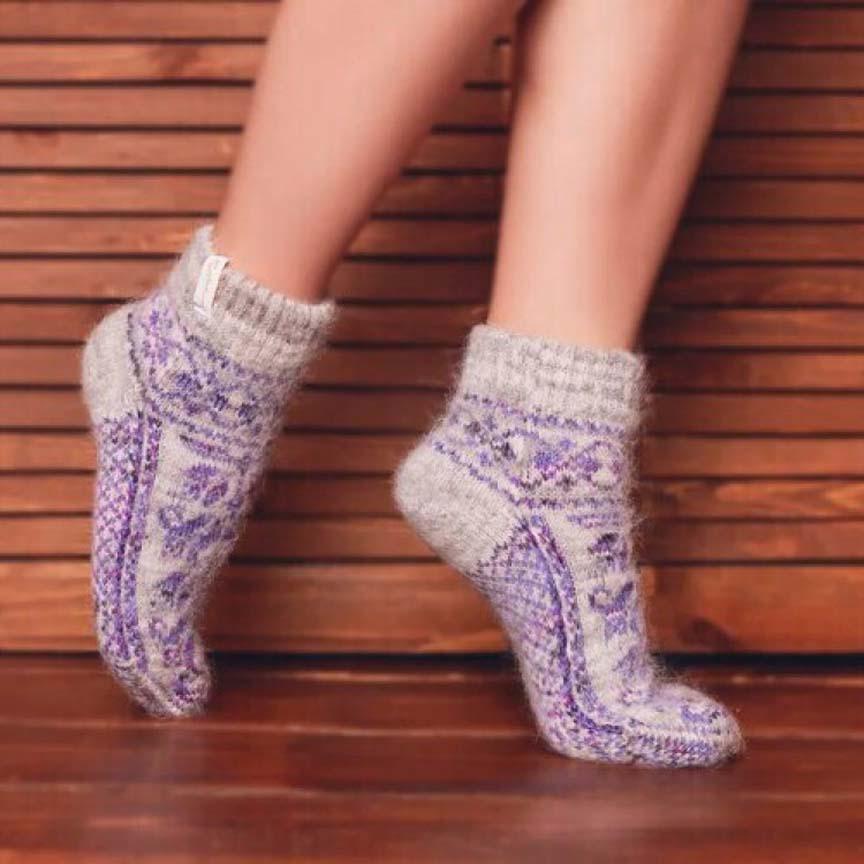 Siberia Spirit Goat Wool Low-Cut Socks Unisex  6