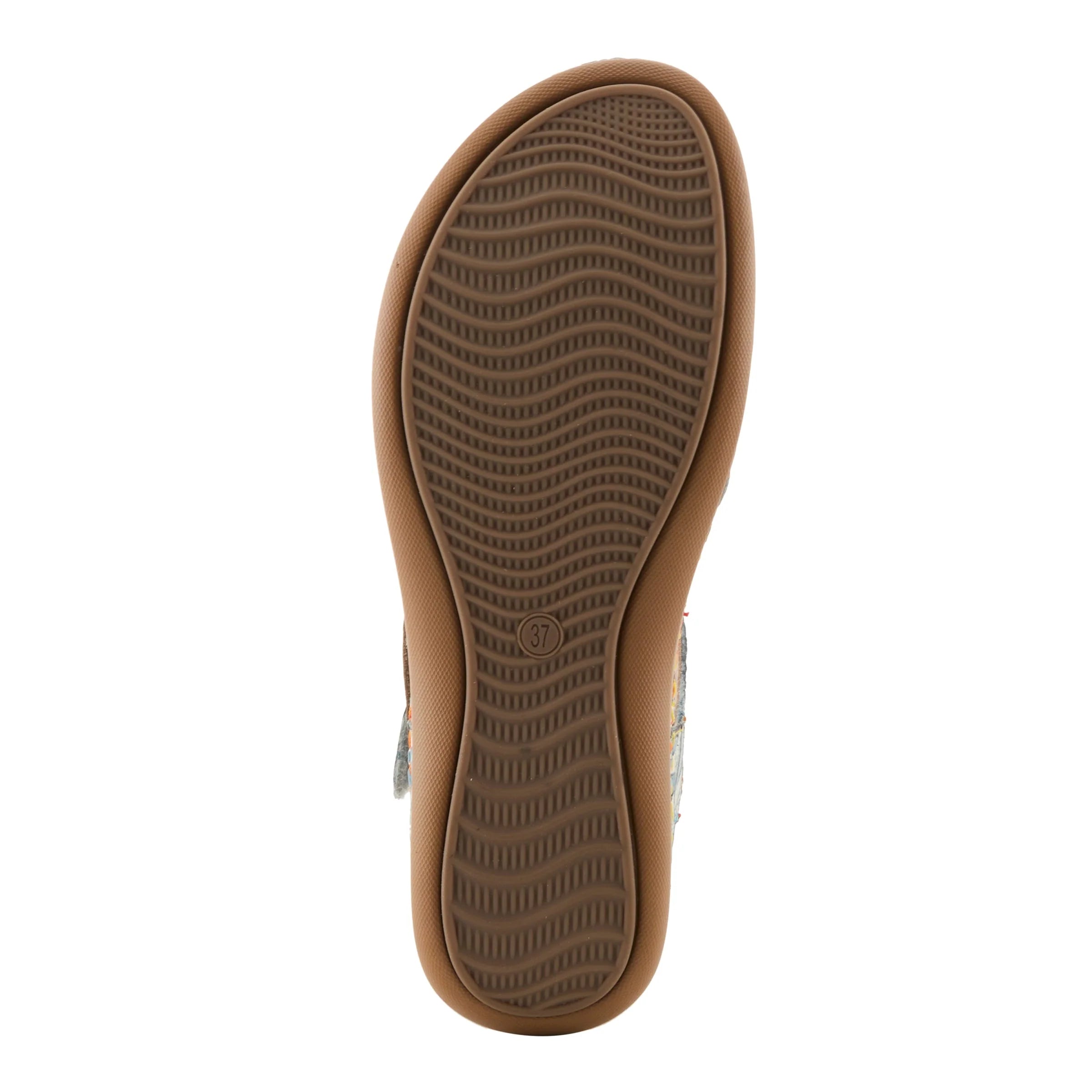 Brown shoe sole on a white background