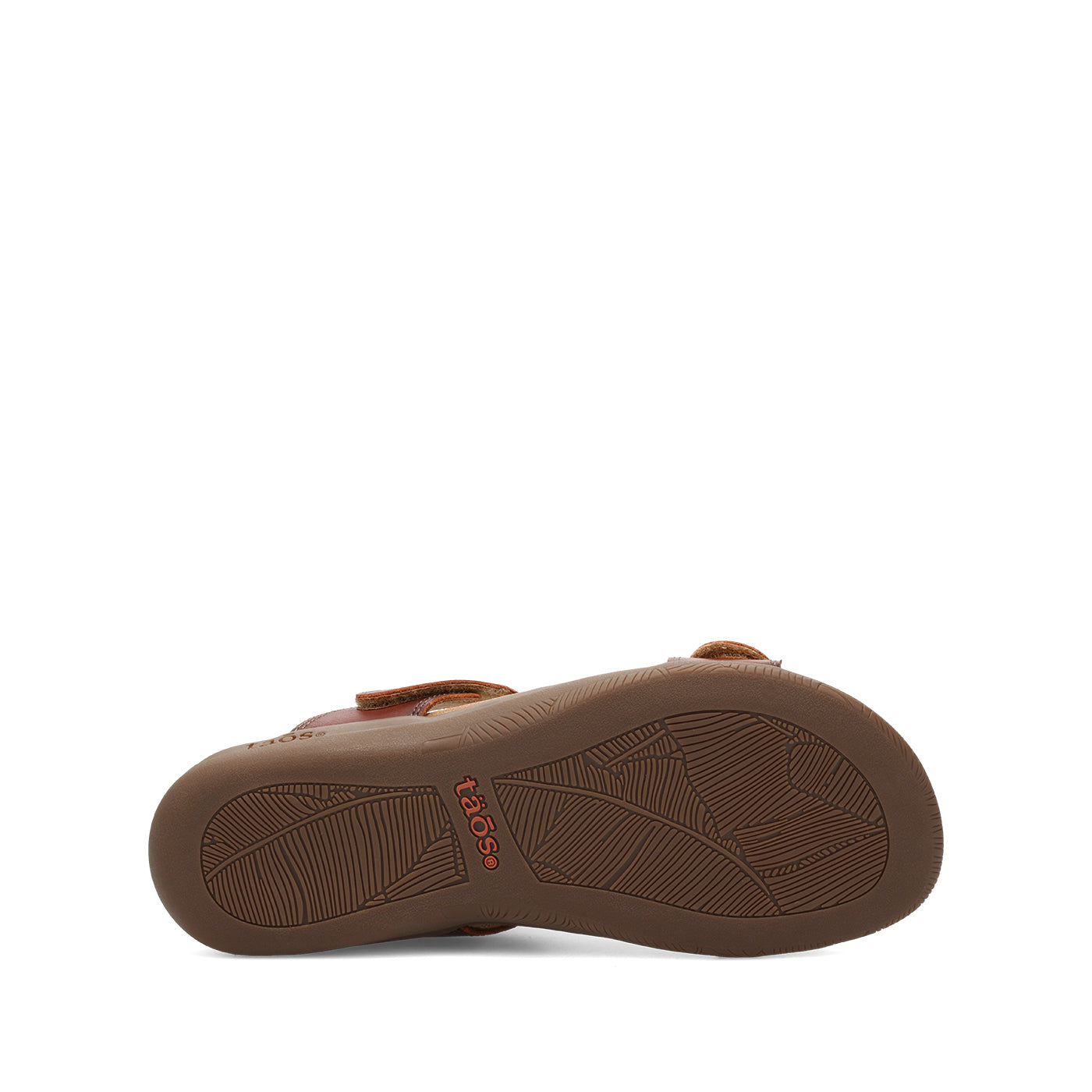 Brown sandal on a white background