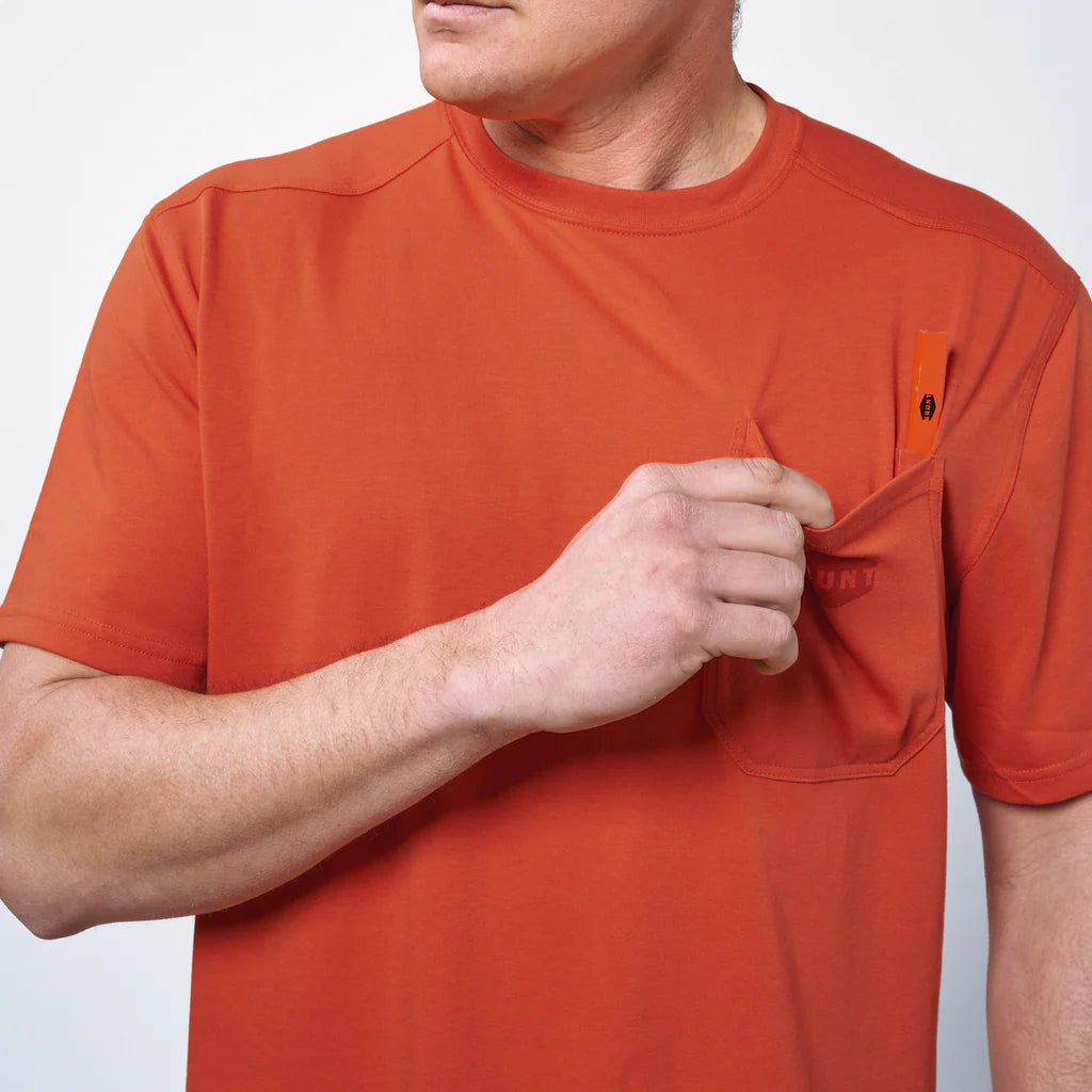 Brunt Short Sleeve Pocket T-Shirt High Quality Tee Men's  2