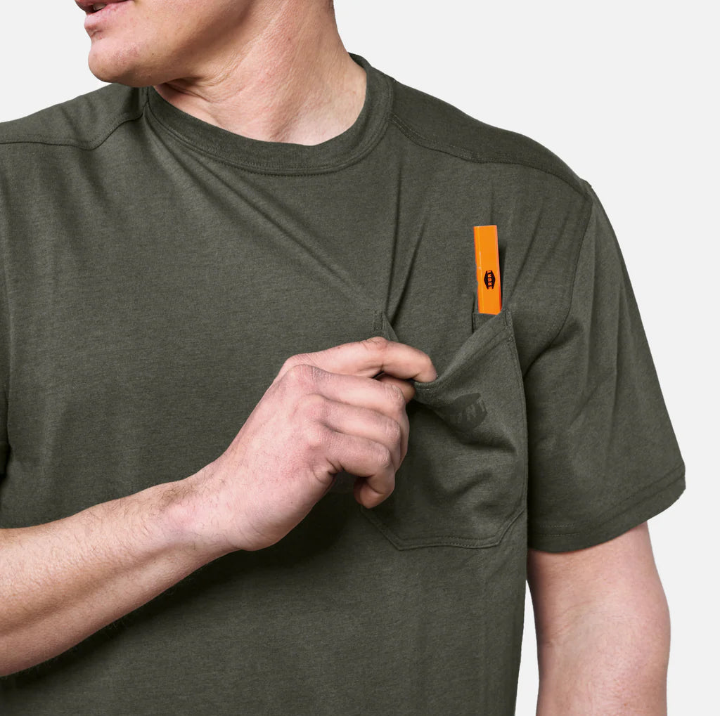Brunt Short Sleeve Pocket T-Shirt High Quality Tee Men's  6