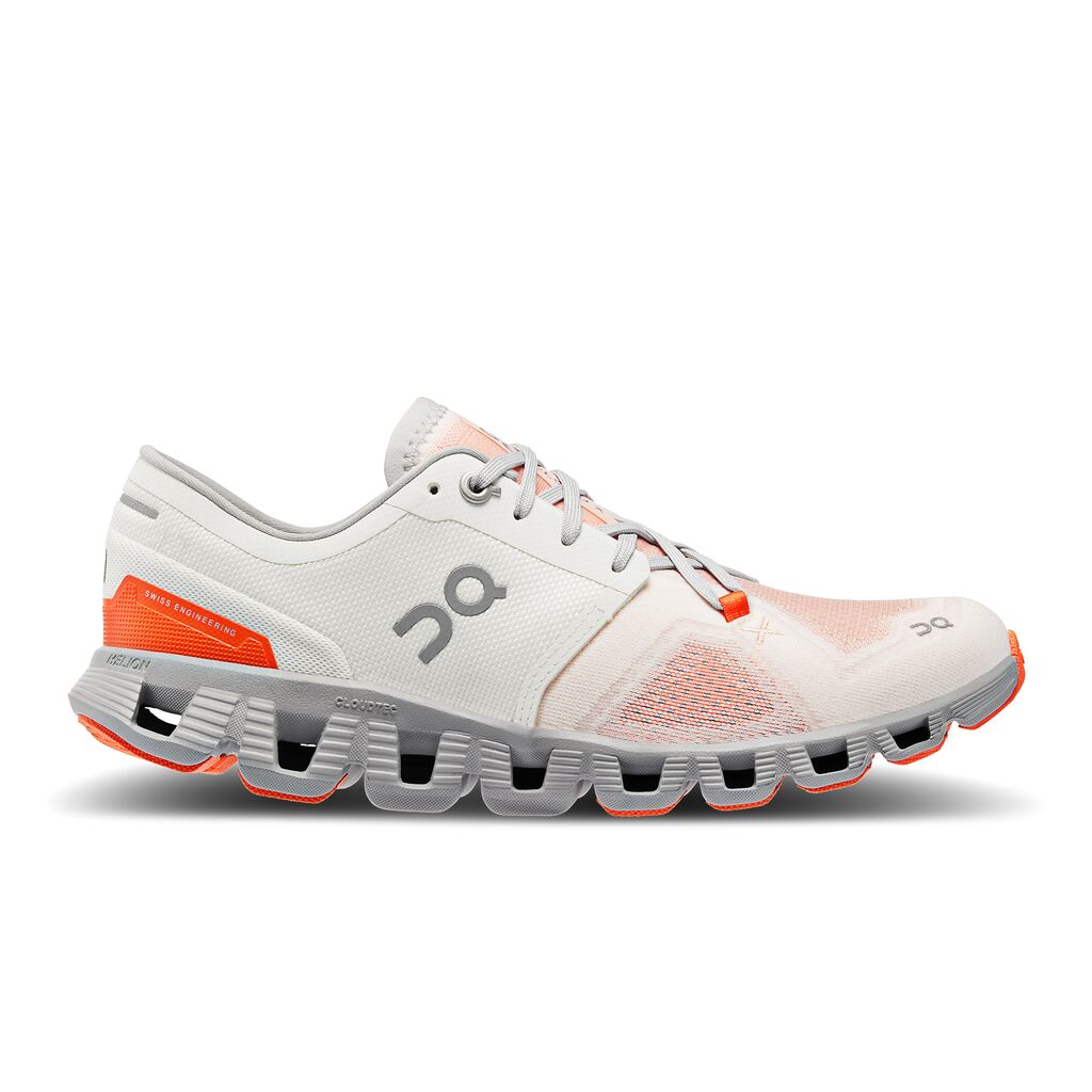 Women's On-Running Cloud X 3 Color: Ivory | Alloy