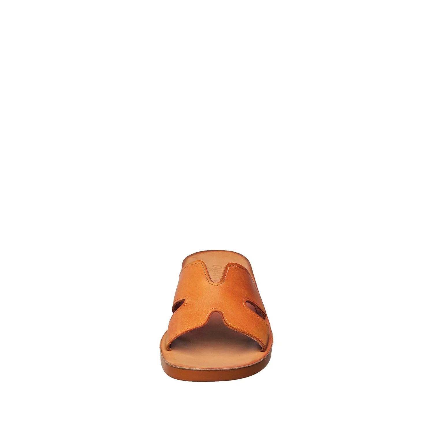 Brown sandal on a white background