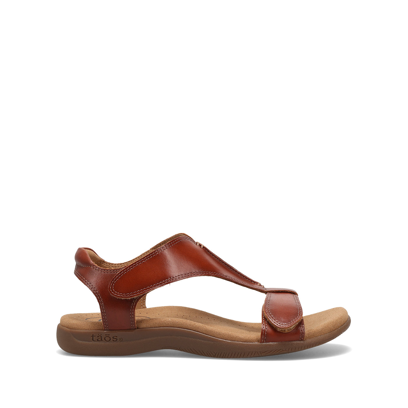 Brown sandal on a white background