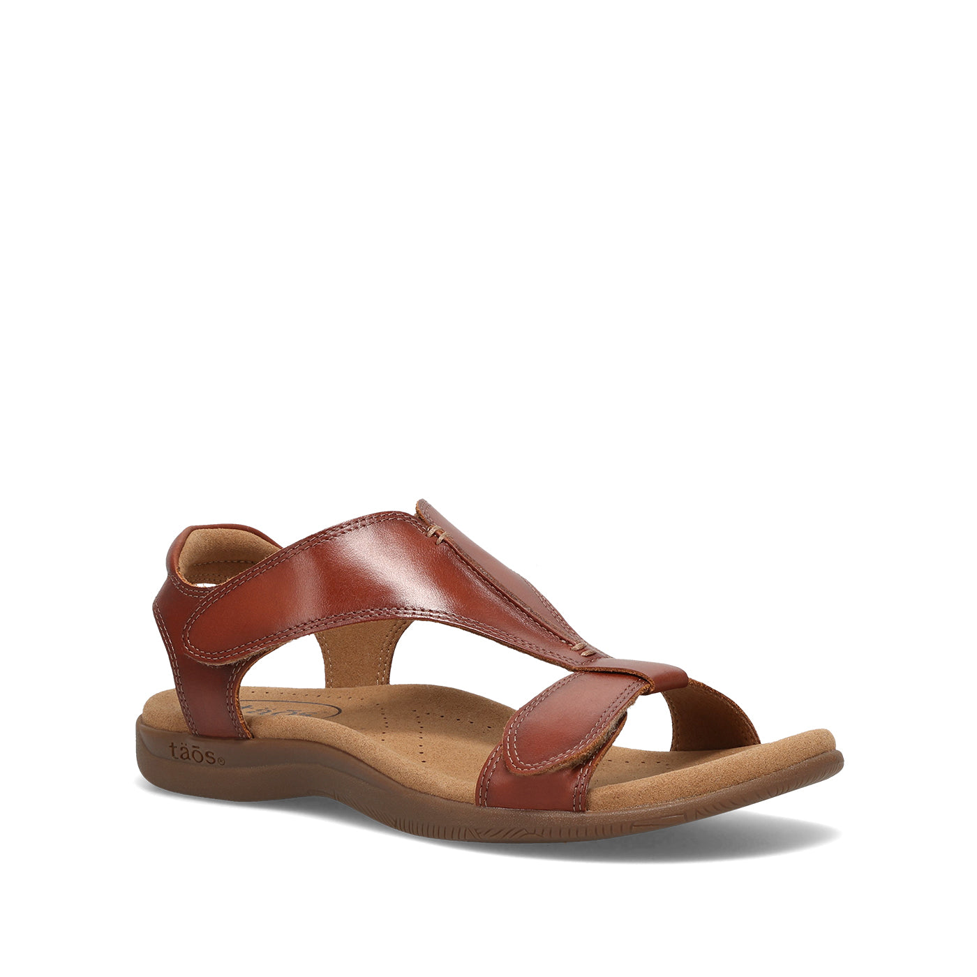 Brown sandal on a white background