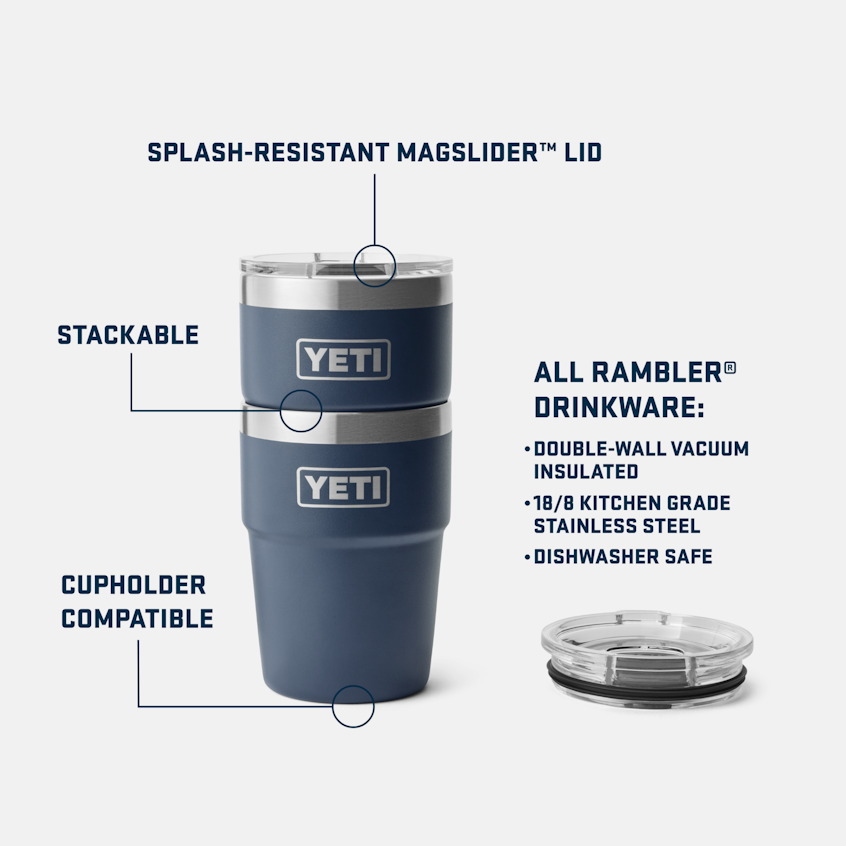 Yeti Rambler 16oz Stackable Cup with Magslider Lid  3