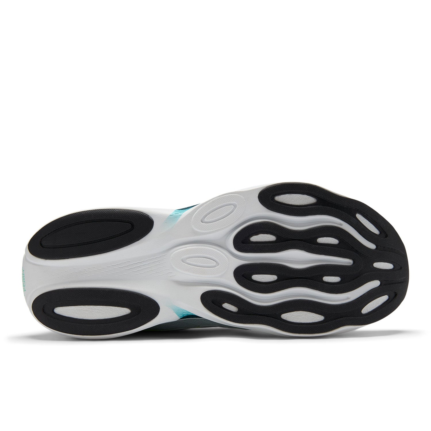 Close-up of a shoe sole with unique design on a white background