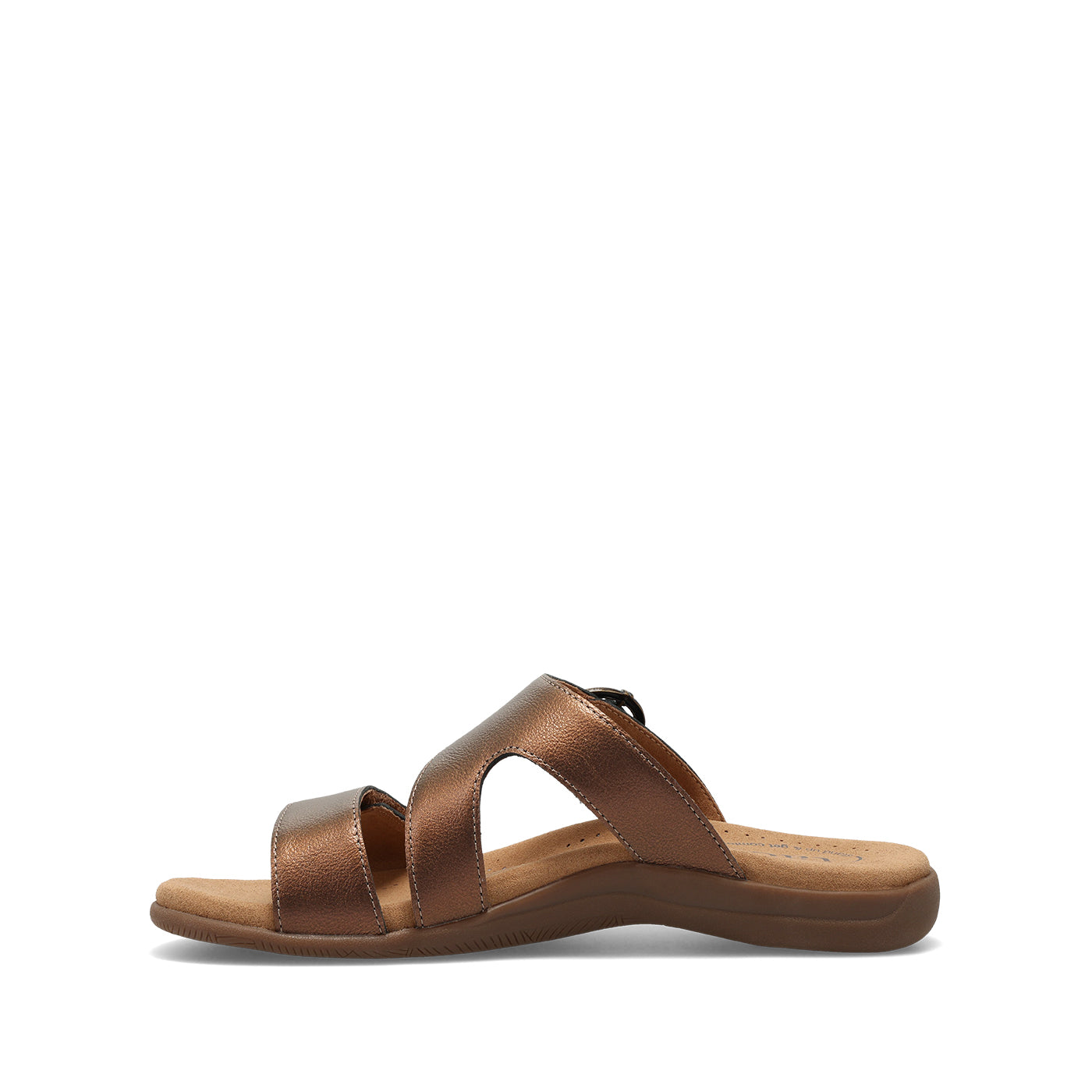 Brown sandal on a white background