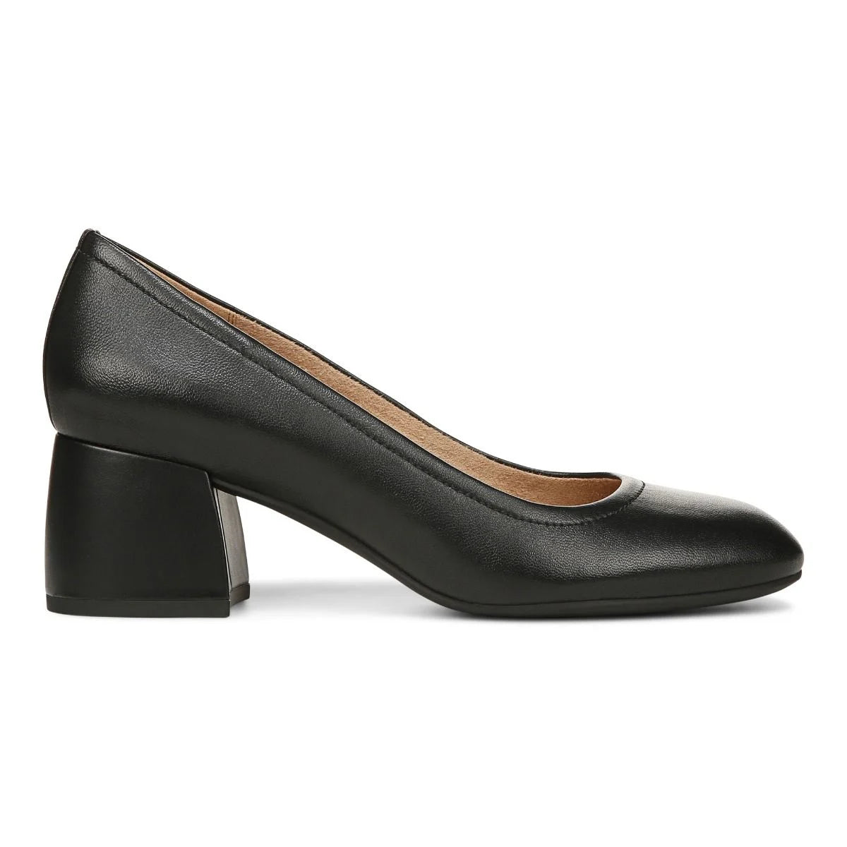Women's Vionic Carmel Heel Color: Black Leather