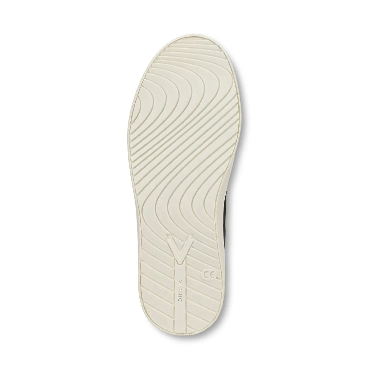 White shoe sole on a white background