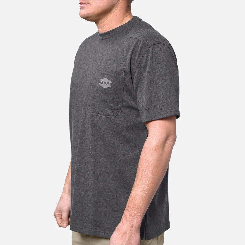 Brunt Short Sleeve Pocket T-Shirt High Quality Tee Men's  12