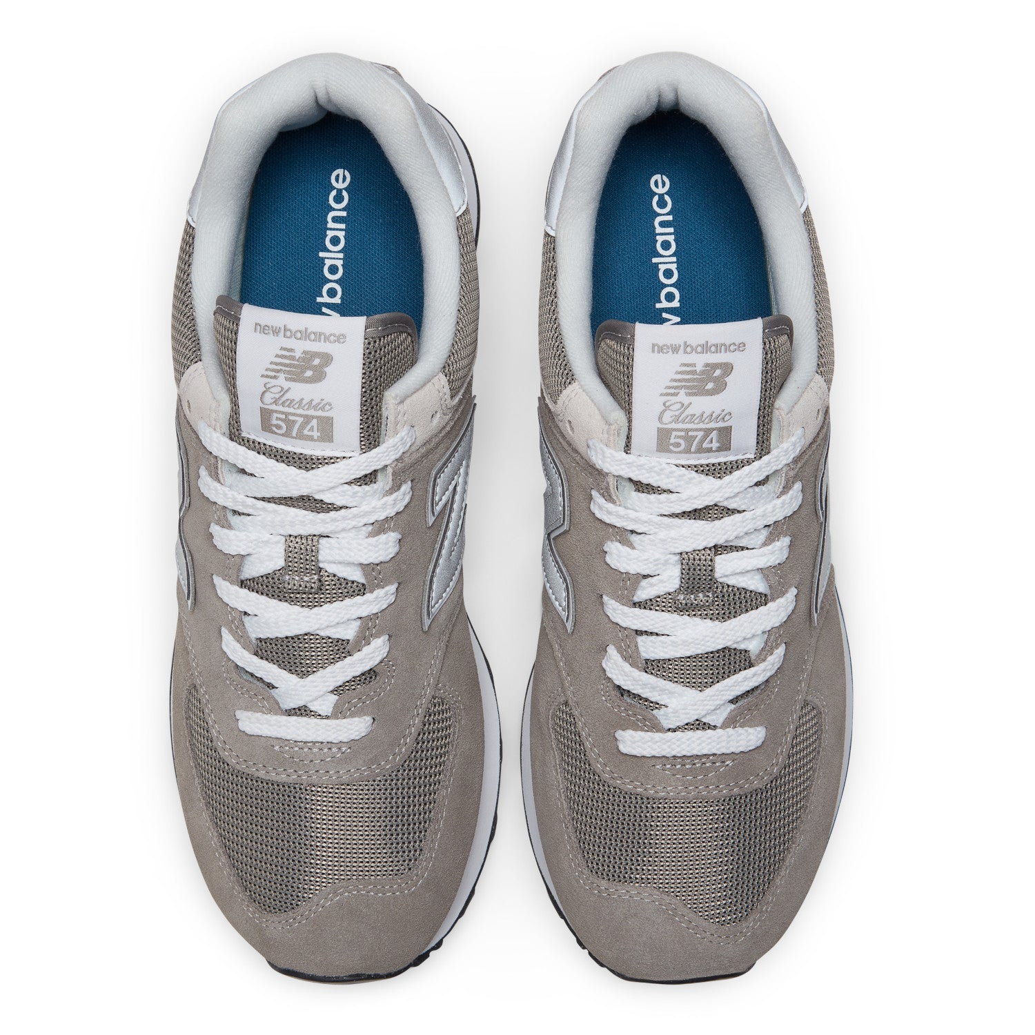 Men's New Balance 574 Core Color: Grey with White